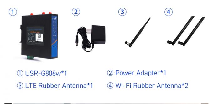 PUSR USR-G806W-E 4g Công nghiệp OpenVPN Router Châu Âu 2.4G Wi-Fi nâng cao 2 * 2 MIMO, lên đến 300Mbps với khe cắm thẻ SIM 12