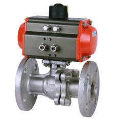 Giá tốt. Van bi khí nén 8bar mặt bích 4.0MPa RQ4P1FP16-Q với WCB Actautor trực tuyến