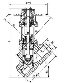 Giá tốt. Crom niken thép điện Van Actuator, dừng chân giá trị J65Y-32 DN300 DN350 trực tuyến