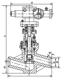Giá tốt. Gang dẻo Power Station Valve, Cut-off Van J961Y-Pw 5410V trực tuyến