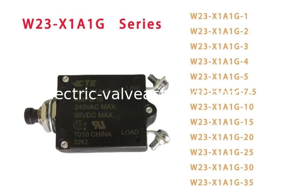 Giá tốt. 1pole 7.5A Panel Mount Thermal Circuit Breaker với Push Pull Actuator W23-X1A1G-7.5 trực tuyến