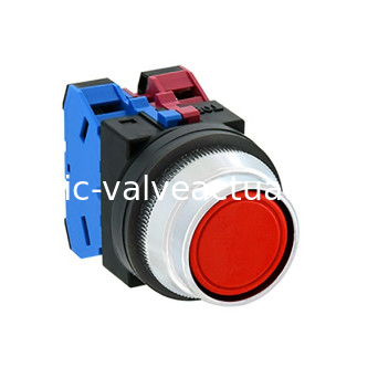 Giá tốt. ABN2F11R 1NO cấu trúc liên lạc Bấm nút chuyển đổi φ30 Kích thước lỗ gắn với ánh sáng màu đỏ trực tuyến
