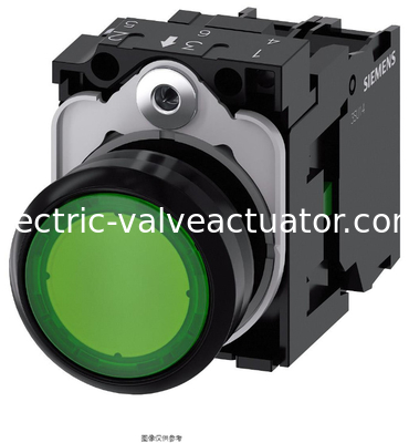 Giá tốt. Siemens 3SU mũi phẳng nút tròn màu xanh lá cây 3SU1102-0AB40-1BA0 -25 °C Nhiệt độ hoạt động tối thiểu với loại đèn LED trực tuyến