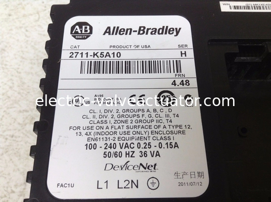 Giá tốt. Thiết bị đầu cuối màn hình cảm ứng HMI đen Allen Bradley Panelview 550 2711-K5A10 Ser H trực tuyến