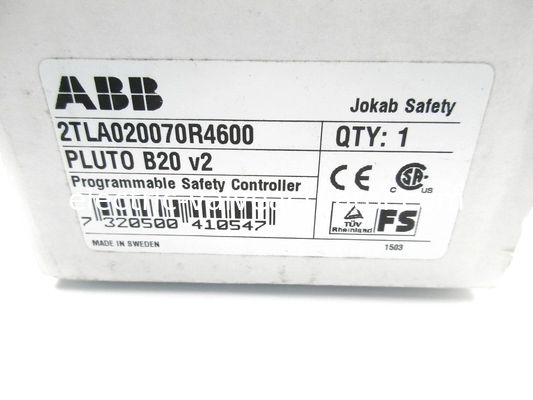 Giá tốt. ABB 2TLA020070R4600 Programmable Safety Controller StatusBus 24 V DC Failsafe 16 1.5A trực tuyến
