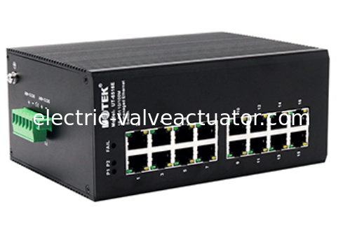 Giá tốt. UOTEK UT-6516E 16-Port 100M Industrial Ethernet Switch với bảo vệ sét nâng cao trực tuyến