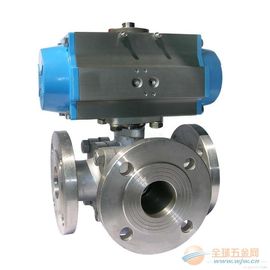 Giá tốt. Power Station nhỏ Three-Way Ball Valve Với khí nén Thiết bị truyền động trực tuyến