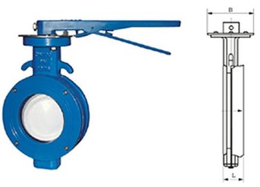 Giá tốt. WBLX đơn lập dị của nhãn hiệu wafer ghế mềm 200mm chiều van bướm trực tuyến